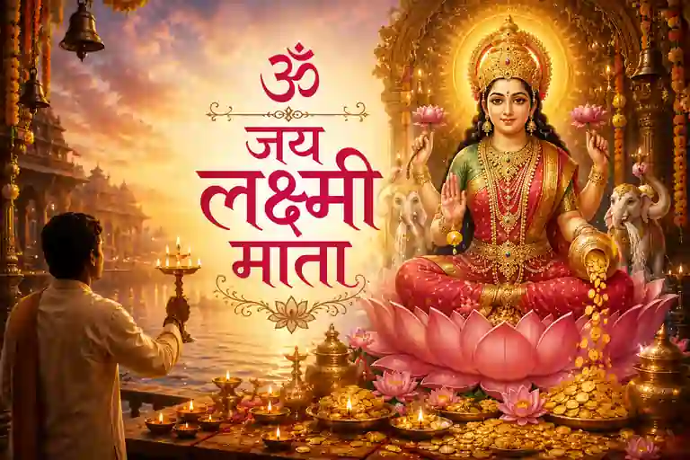Mata Laxmi Ji Ki Aarti Om Jai Laxmi Mata Lyrics in Hindi - लक्ष्मी जी की आरती