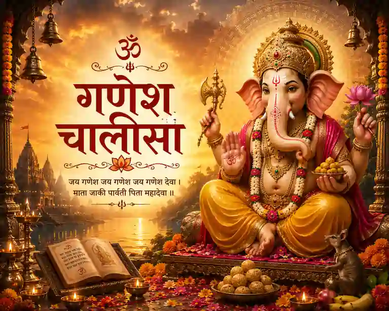 Lord Shri Ganesh Chalisa Lyrics in Hindi - गणेश चालीसा