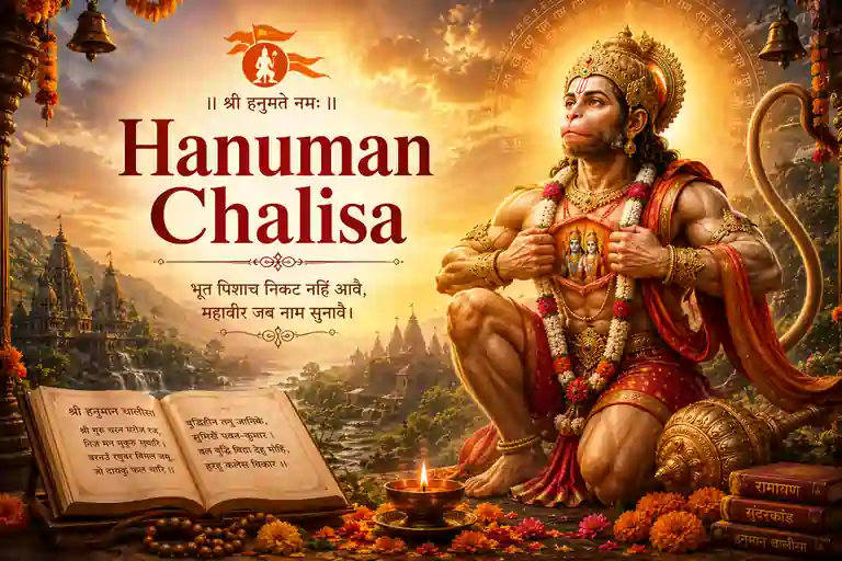 Shree Hanuman Chalisa Lyrics in Hindi by Tulsidas - हनुमान चालीसा
