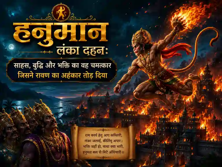 बजरंगबली की लंका यात्रा, सुंदरकाण्ड की कहानी, रावण की लंका का दहन, हनुमान लंका दहन (Hanuman Lanka Dahan Story)