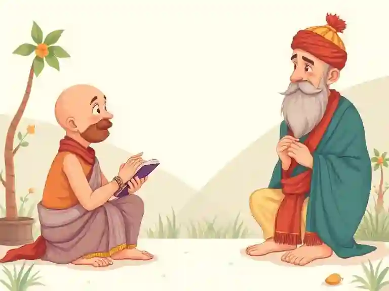 तेनाली रामा और घमंडी कवि - तेनाली रामा घमंडी कवि को बुद्धिमानी से समझाते हुए।